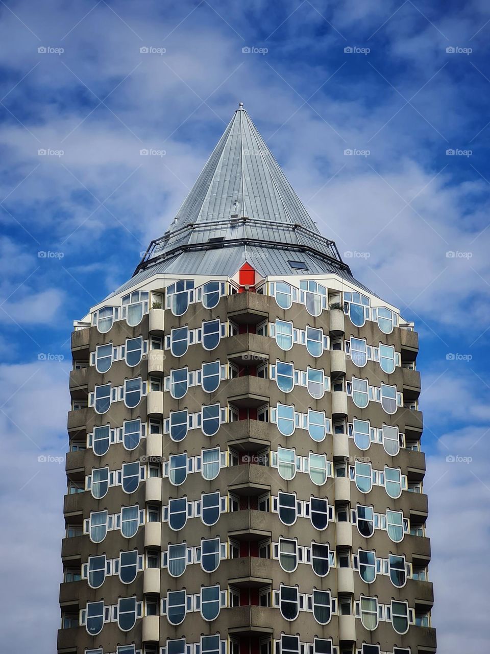 Pencilbuilding in Rotterdam city, where architecture come together