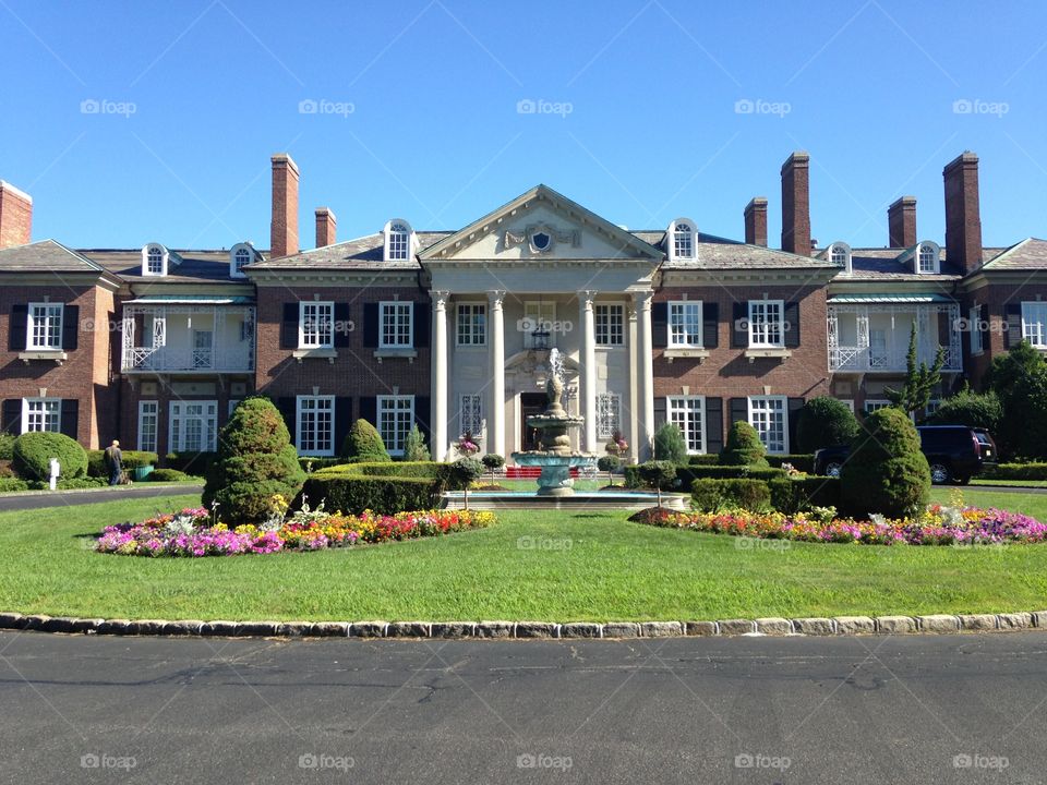 An estate converted to a luxury hotel on Long Island, New York. 