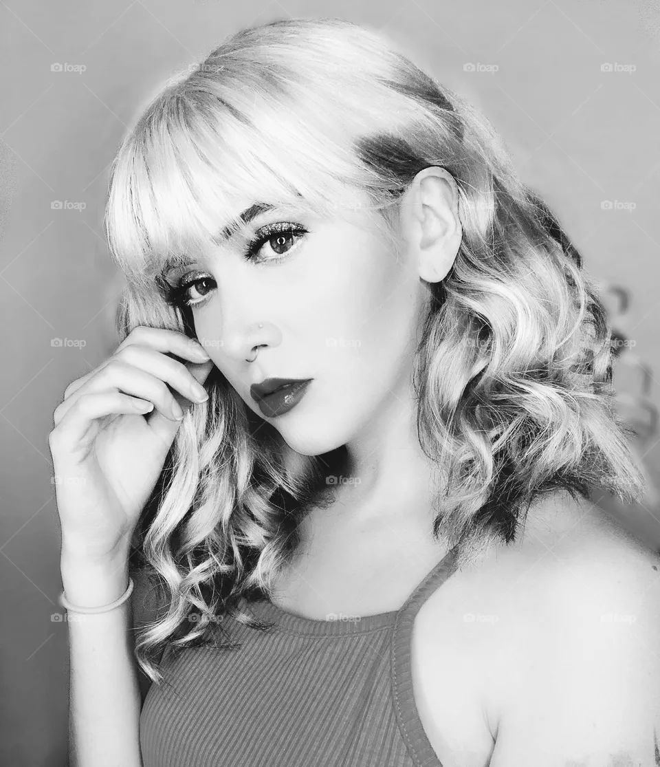 Black and white portrait 