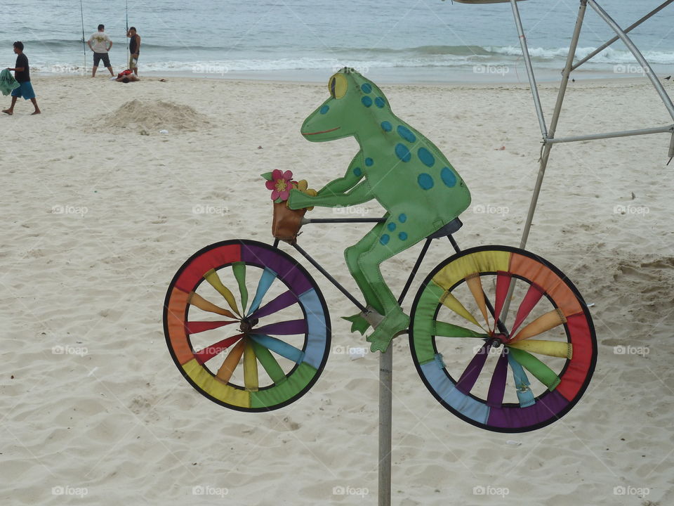 on the beach of copacabana