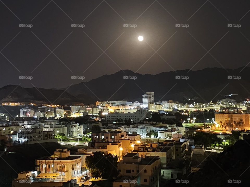 Night view of Muscat