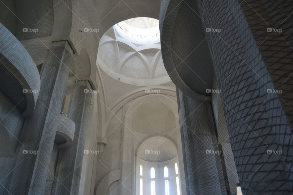 Unpainted interior in Suceava Cathedral