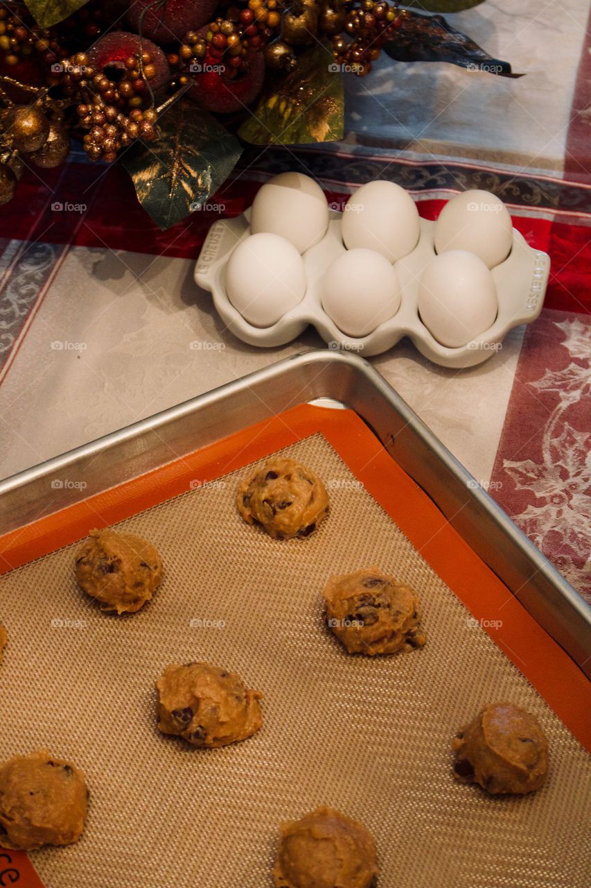 Chocolate chip cookies for Santa 