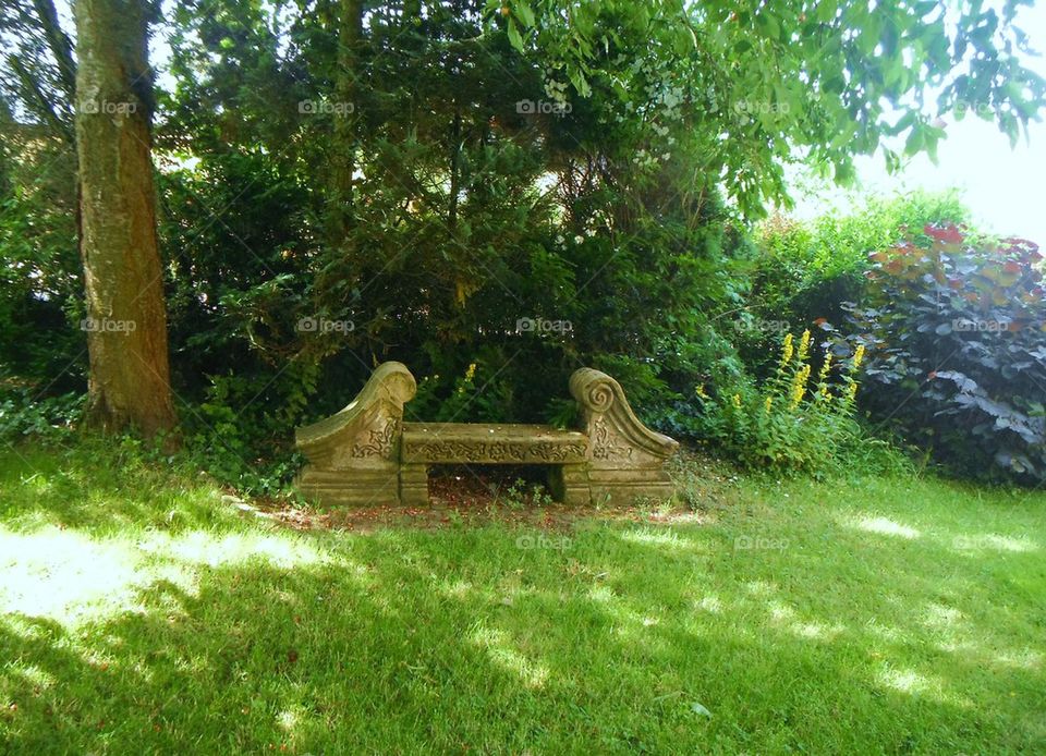 stone bench