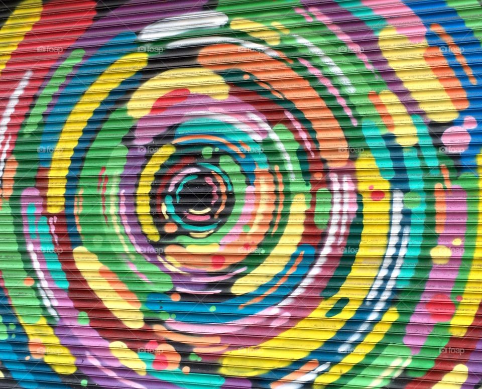 Colourful garage door ... Dublin 