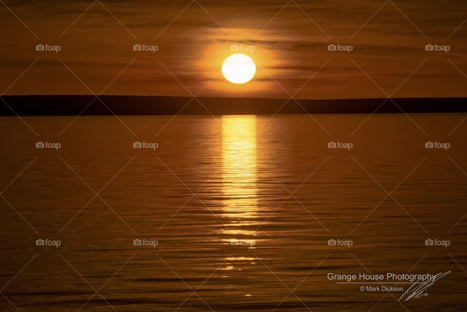 Sunset, Dawn, Water, Reflection, Sun