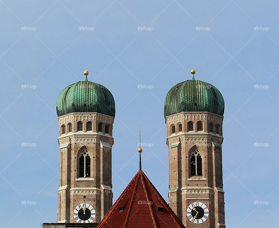 twin towers of a Cathedral in Munich