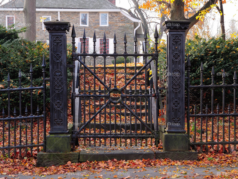 fence iron old historical by delvec