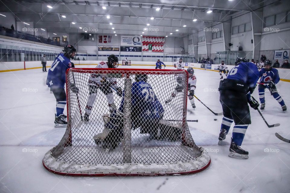 Ice hockey: game moment