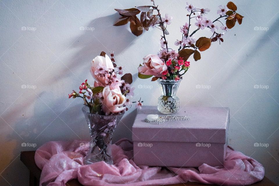 Spring floweres in a vase