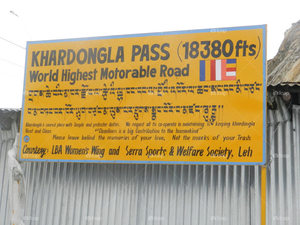 Highest road in world 