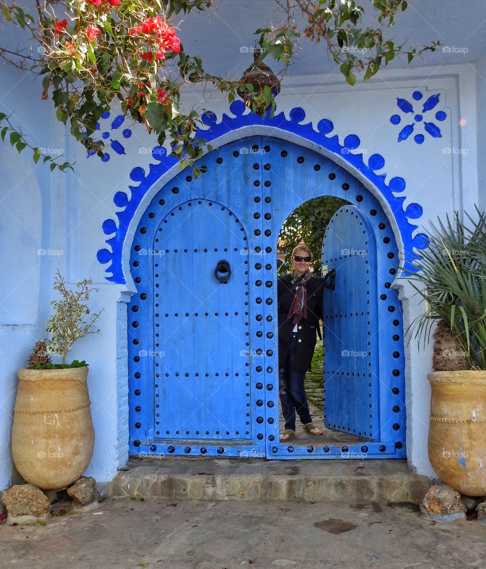 Blue door