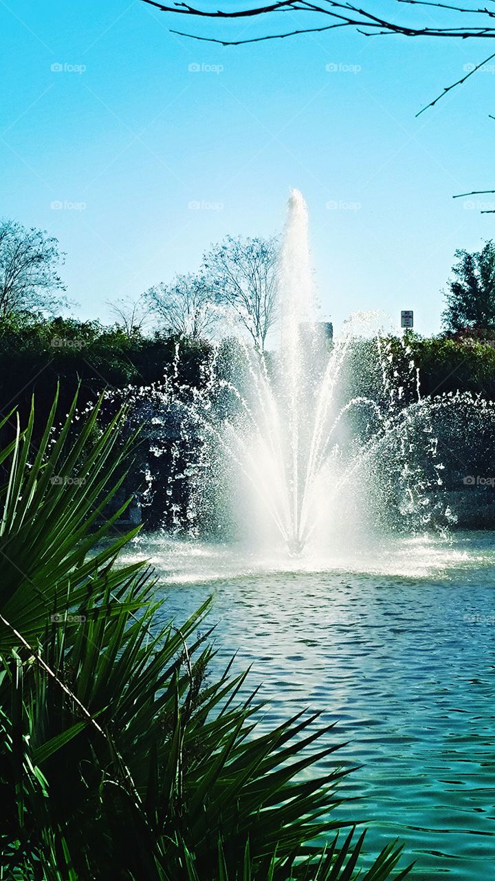 Fountain by the park