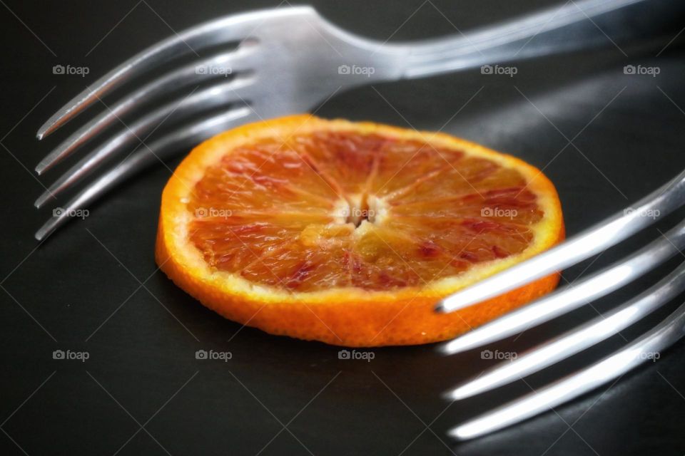 Forks & orange