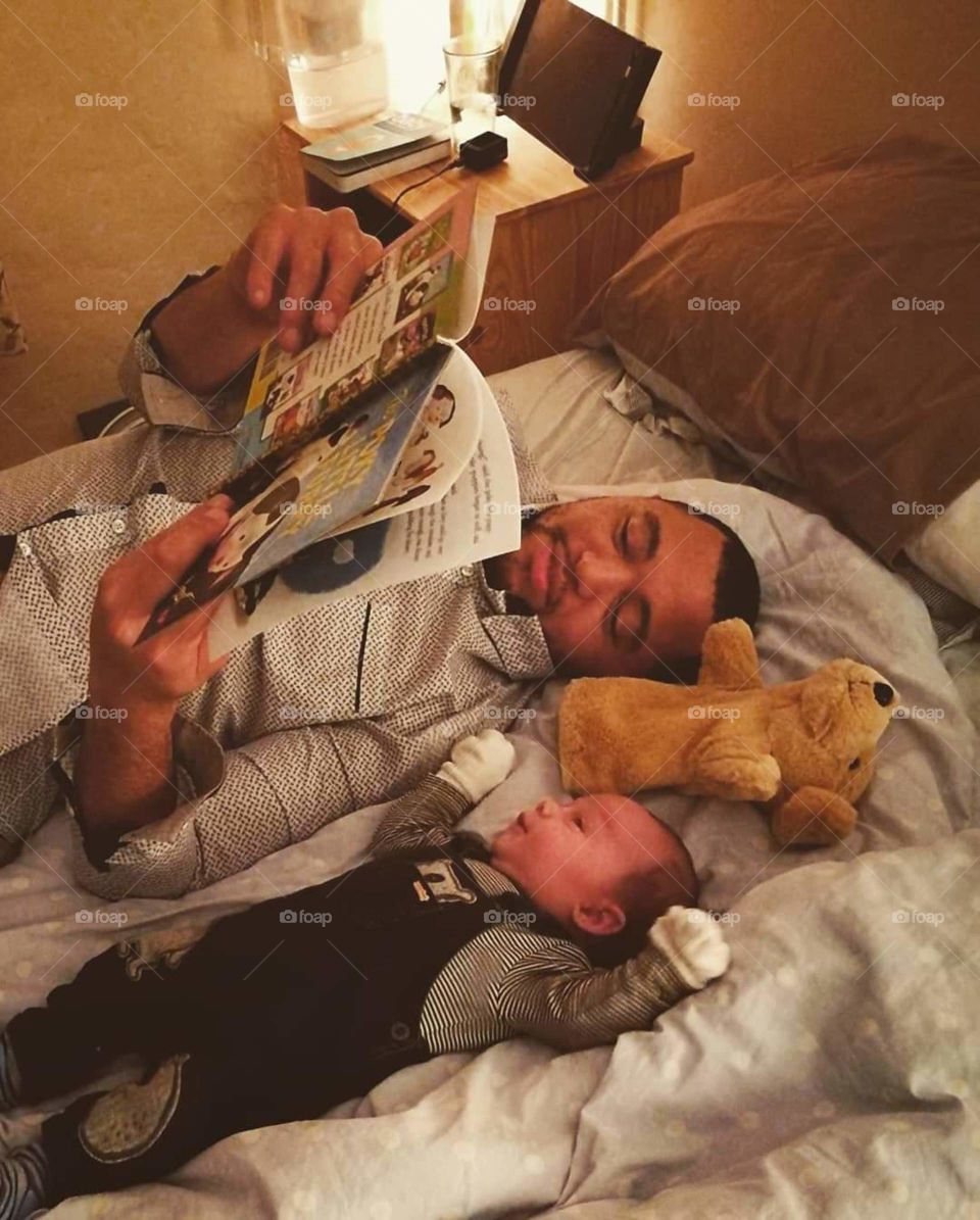 reading to my son for the first time