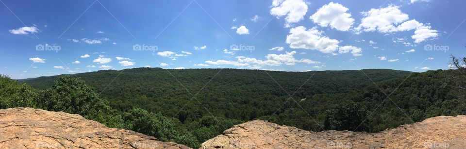 Panoramic Arkansas Bluff View