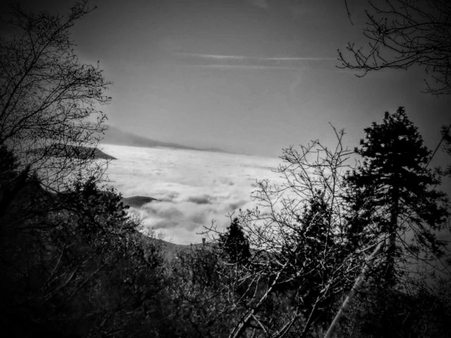 above the clouds