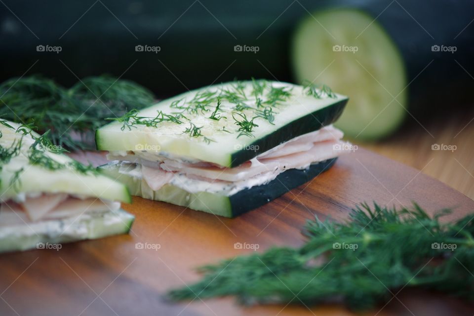 Cucumber Turkey Sandwich 