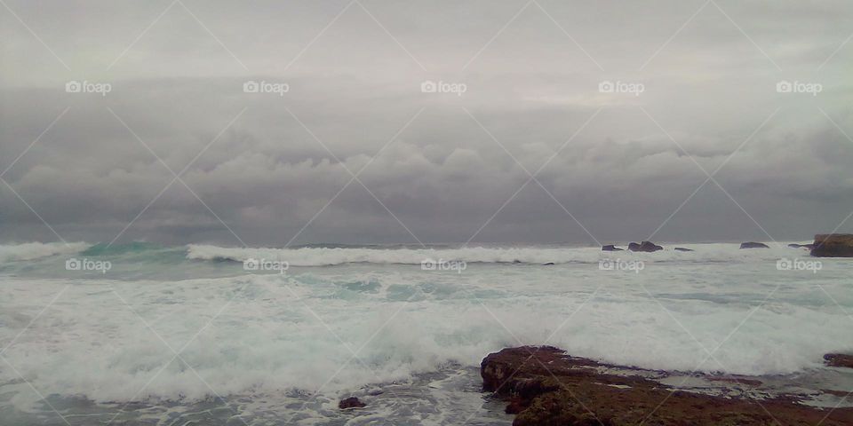 Stormy ocean