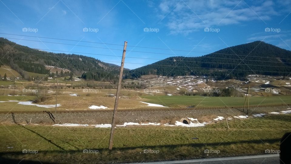 Beautiful mountain in Austria