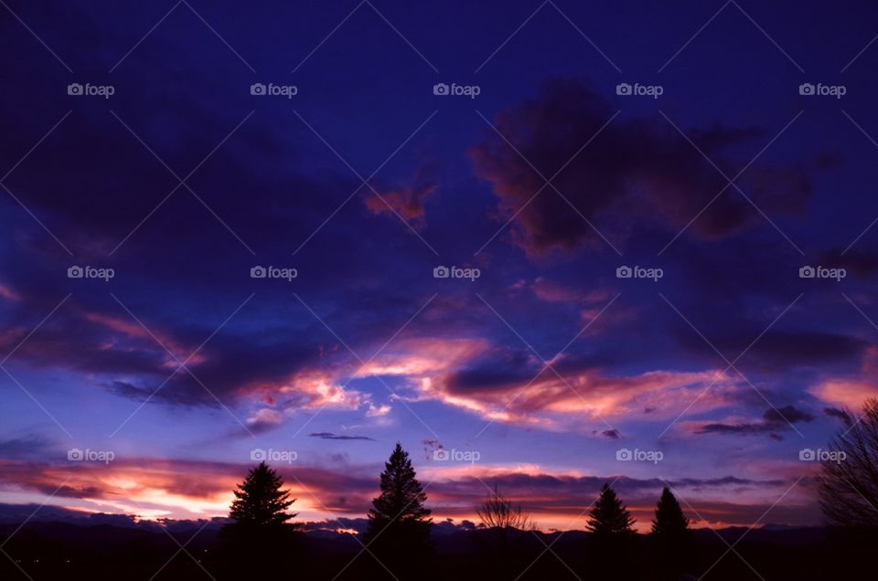 Amazing sunset in Colorado 