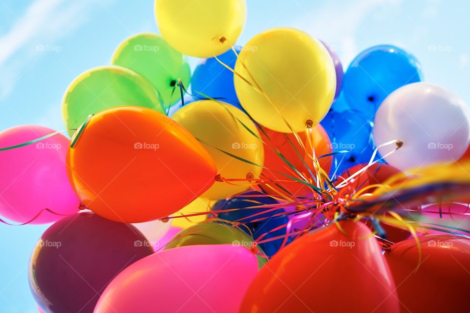 Balloons on a summers day 