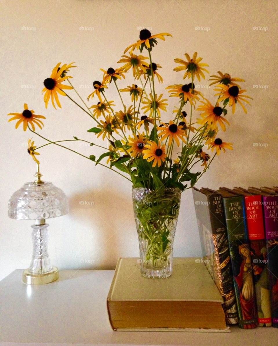 Black eyed Susans in vase