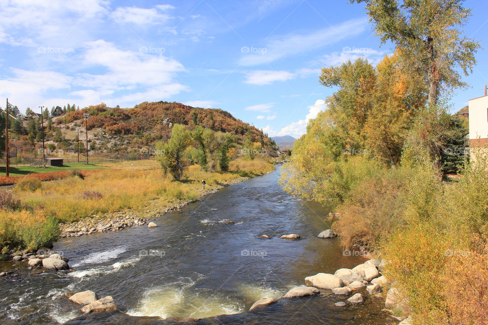 steamboat springs colorado nature fall river by McMasterPhotos