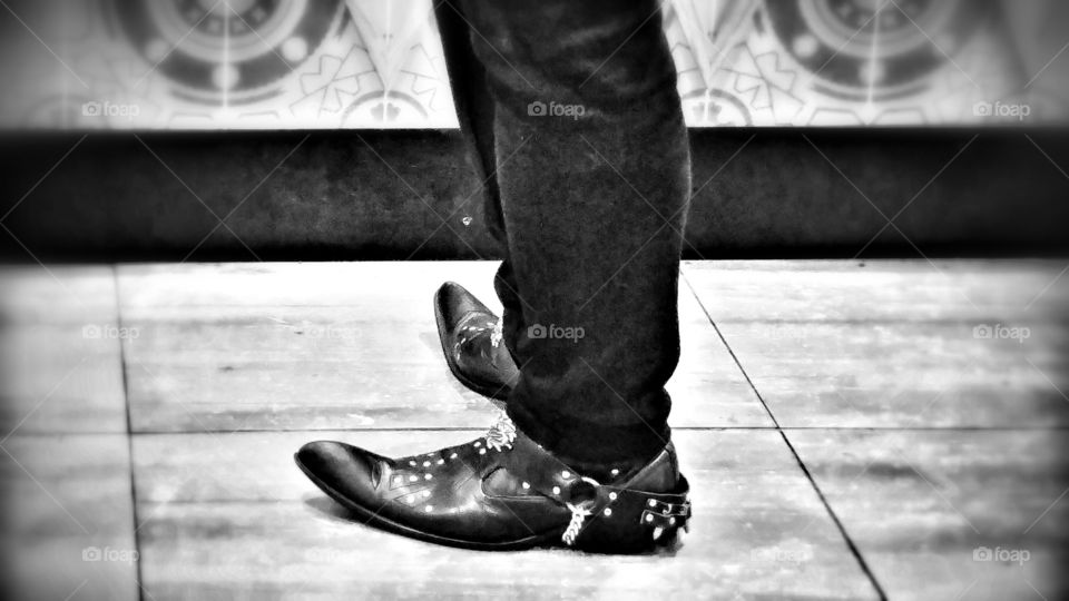 Fancy footwear. these shoes are made for showing