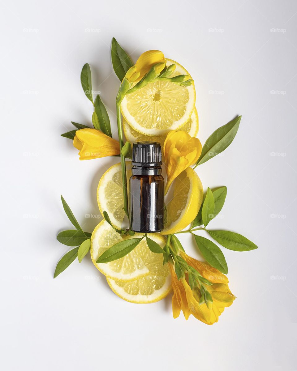 Citrus essential oil , brown bottle 