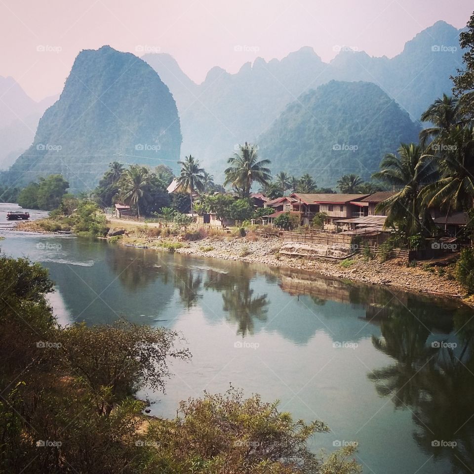 Laos, near  Vang Vieng