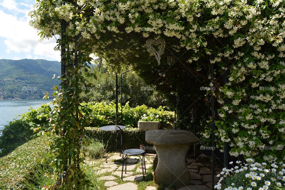 Hotel gardens in Italy