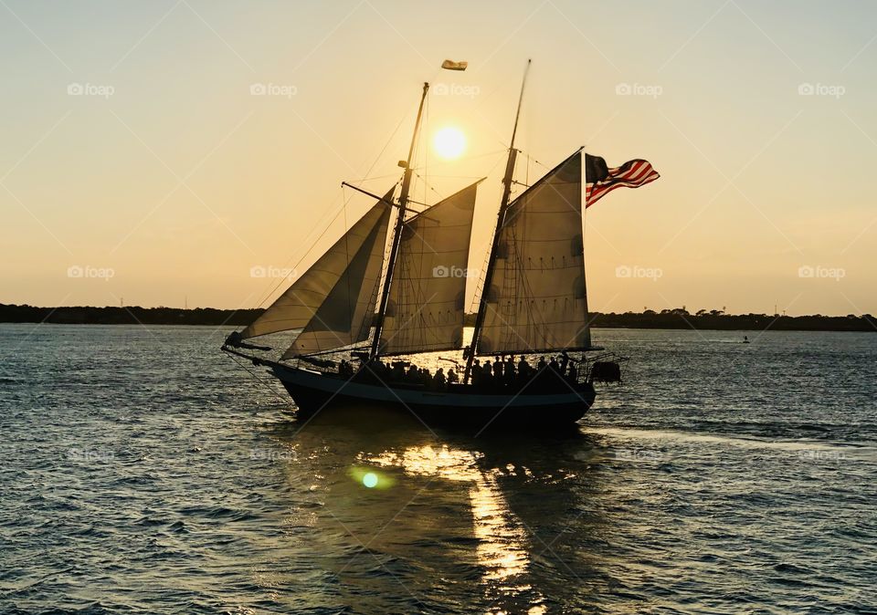 Boating cruise at sunset. It was so majestic and awe inspiring. This was taken at the most perfect time. 