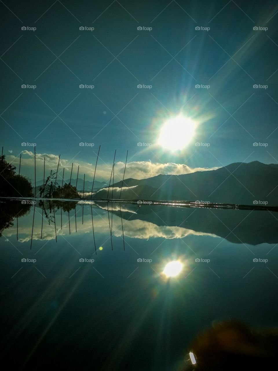 sunshine and it's reflection.