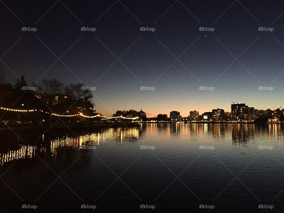 Oakland at sunset