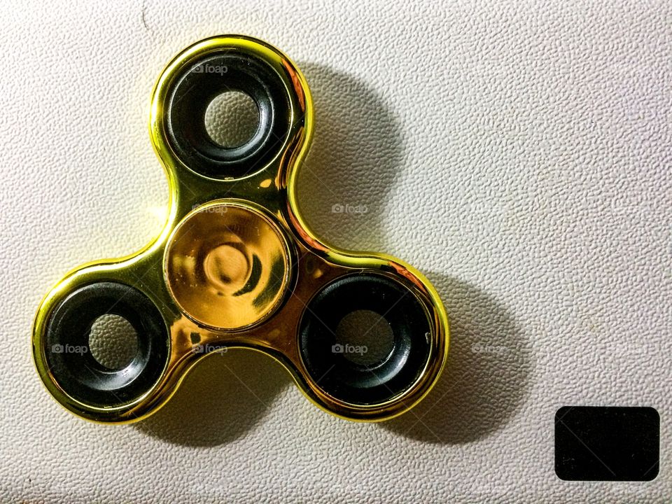 Golden fidget spinner