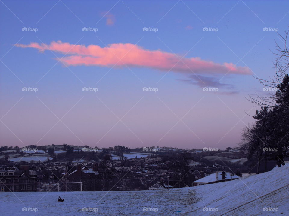 A pink cloud
