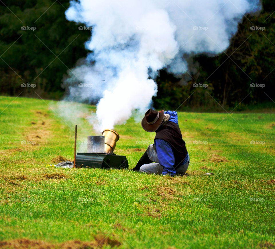 field ball smoke shot by refocusphoto