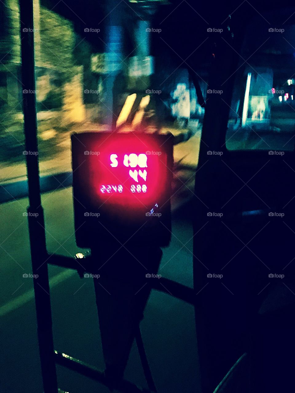Auto ride with view of electronic meter and road