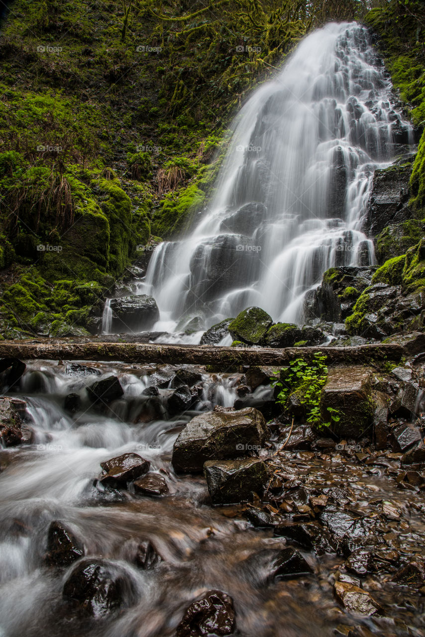 View of waterfall