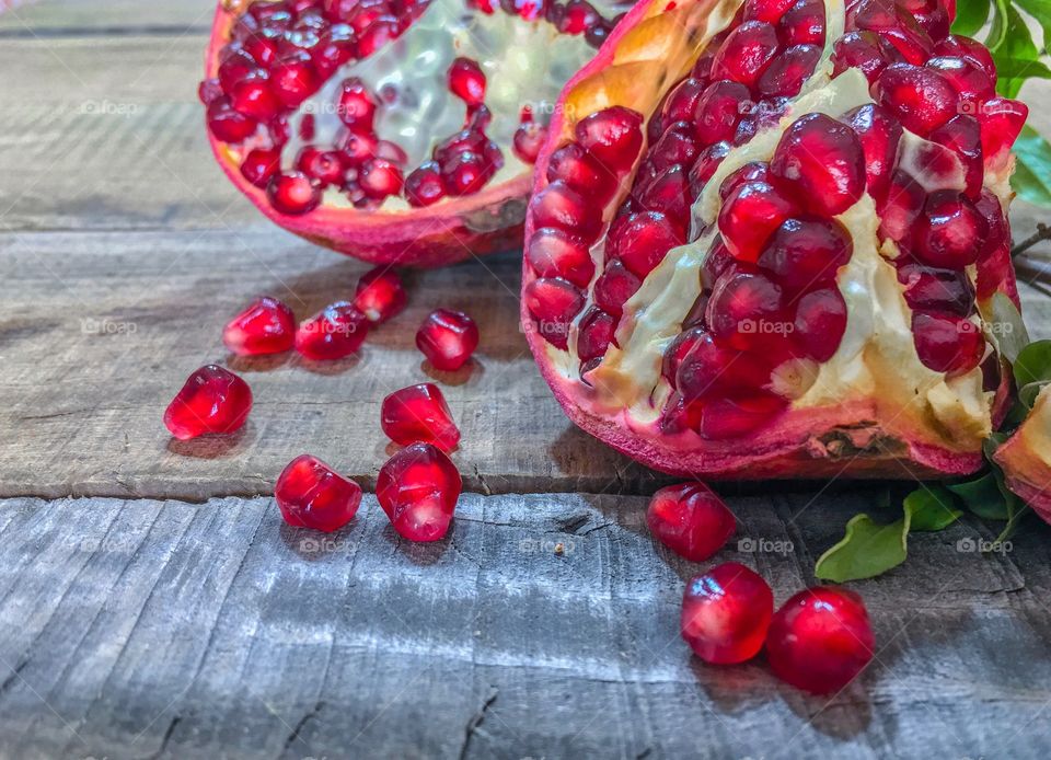 Pomegranate fruits 
