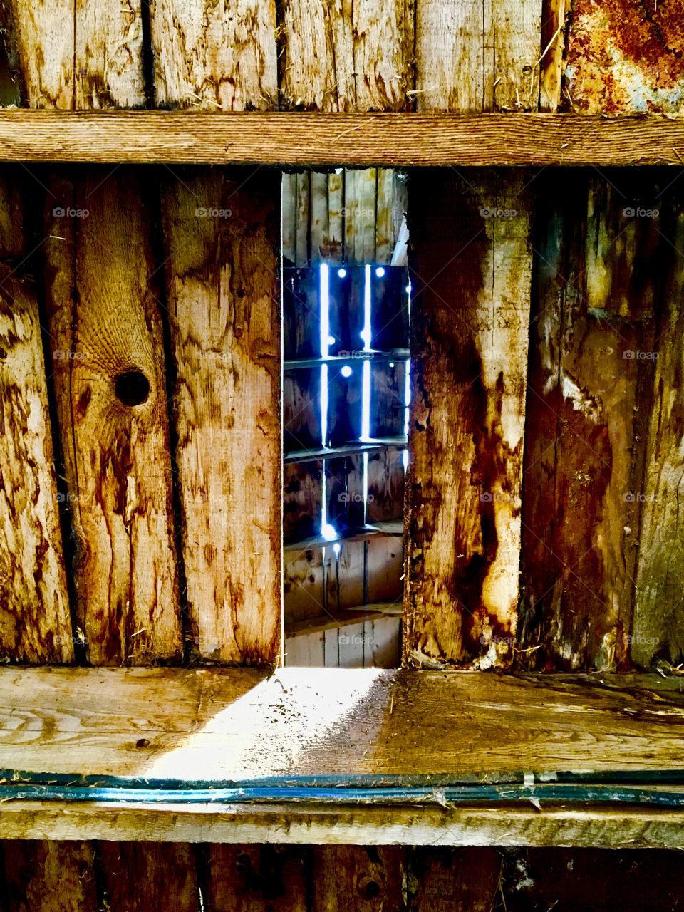 Beautiful barn wood and light..