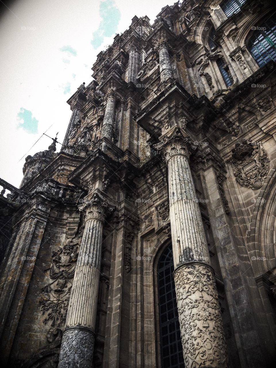 Detalle Fachada de la Catedral de Santiago de Compostela. Detalle Fachada de la Catedral de Santiago de Compostela (Santiago de Compostela - Spain)