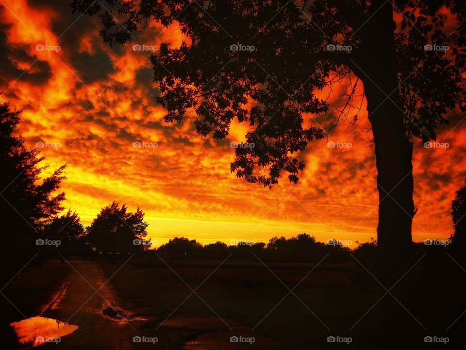 Moods of Fall Sky at Sunset