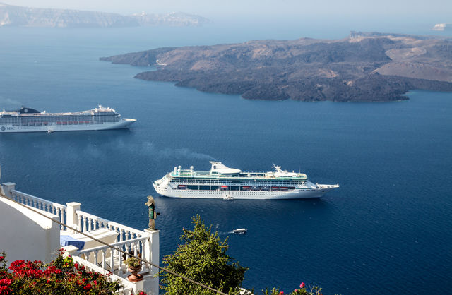 Santorini in Greece. 