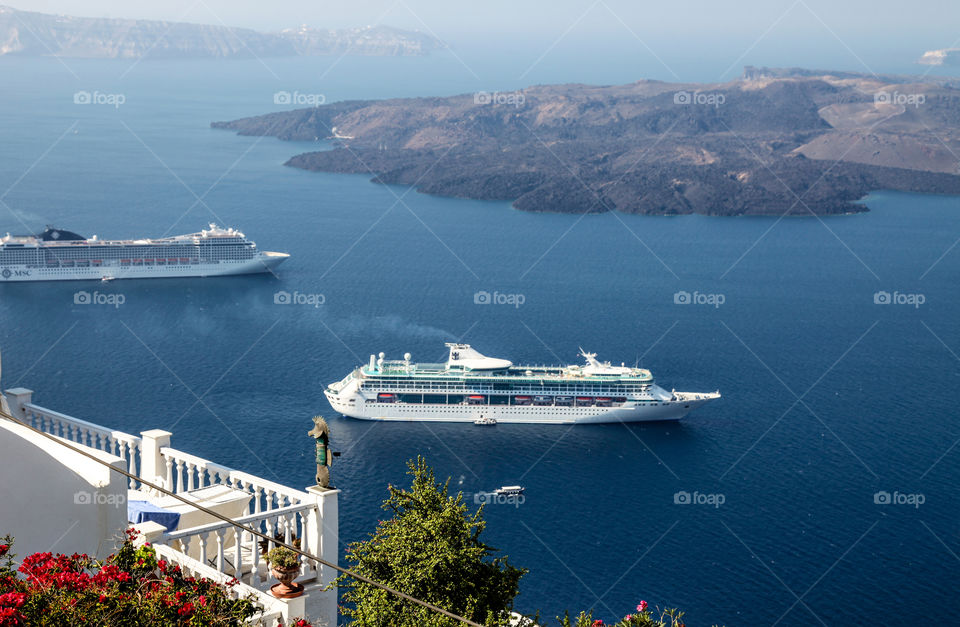 Santorini in Greece. 