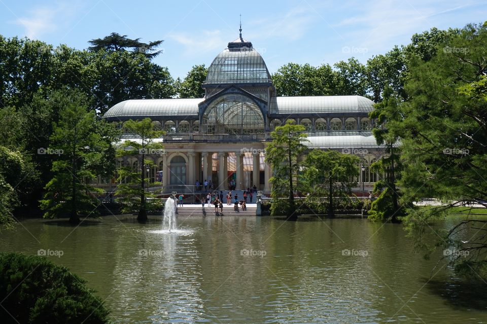 The Crystal Palace (Palacio de Cristal) in Retiro Park, Madrid