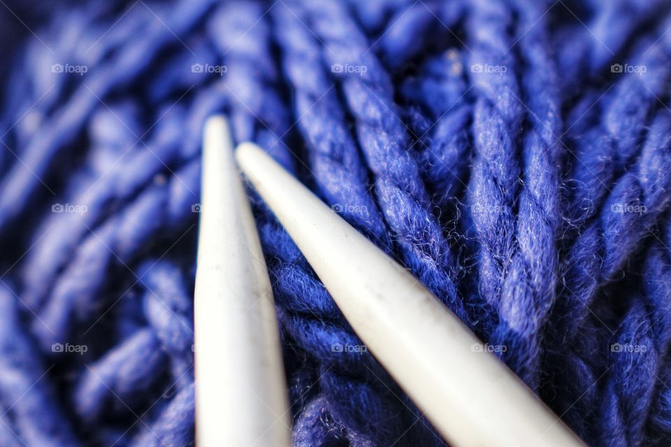 Knitting close-up