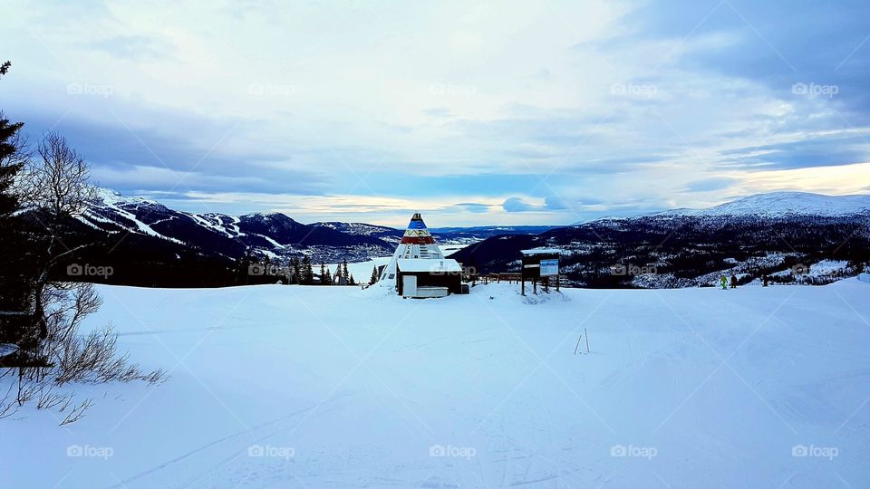 Winter skiing in the mountains! ⛷