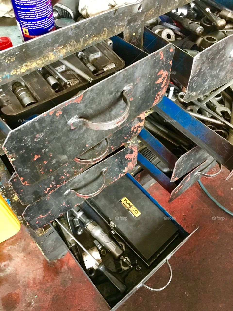 Toolbox in the garage